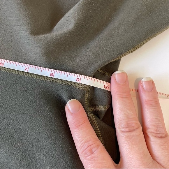 Fabletics Define Leggings Olive Green Small High Waisted Yoga Athleisure Skinny - Picture 7 of 10